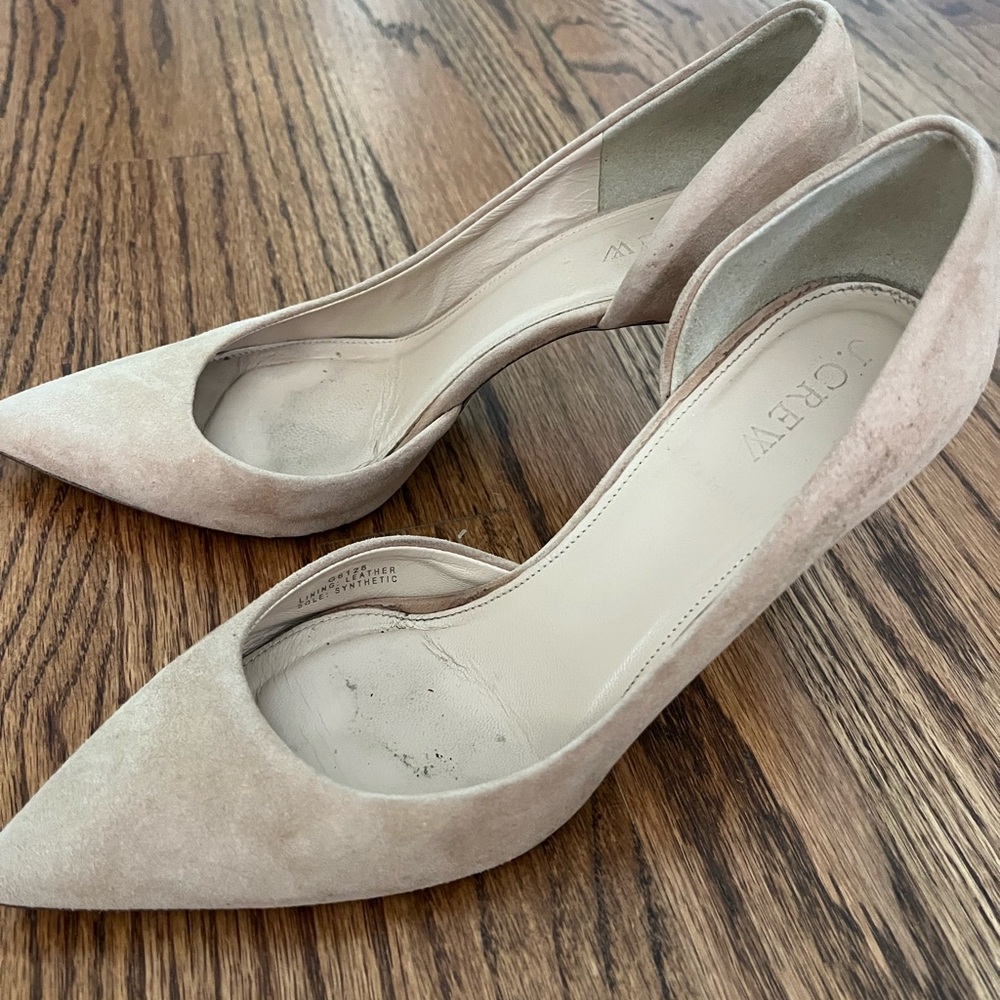 J. Crew, 6.5, Nude, suede